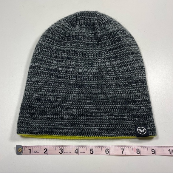 Accessory Innovations Reversible Heather Gray/neon yellow Beanie - Picture 7 of 8